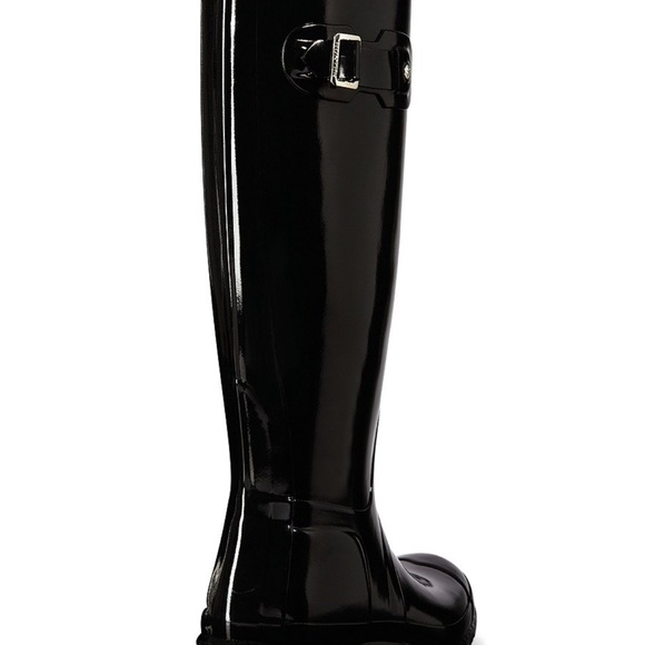 ☔️Hunter Original Tall Gloss Buckle Strap Rain Boots, New, authentic, Size9☔️ - Picture 9 of 11
